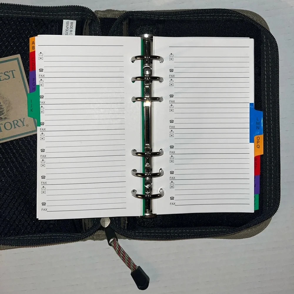 Northwest Territory Address/Planner Binder